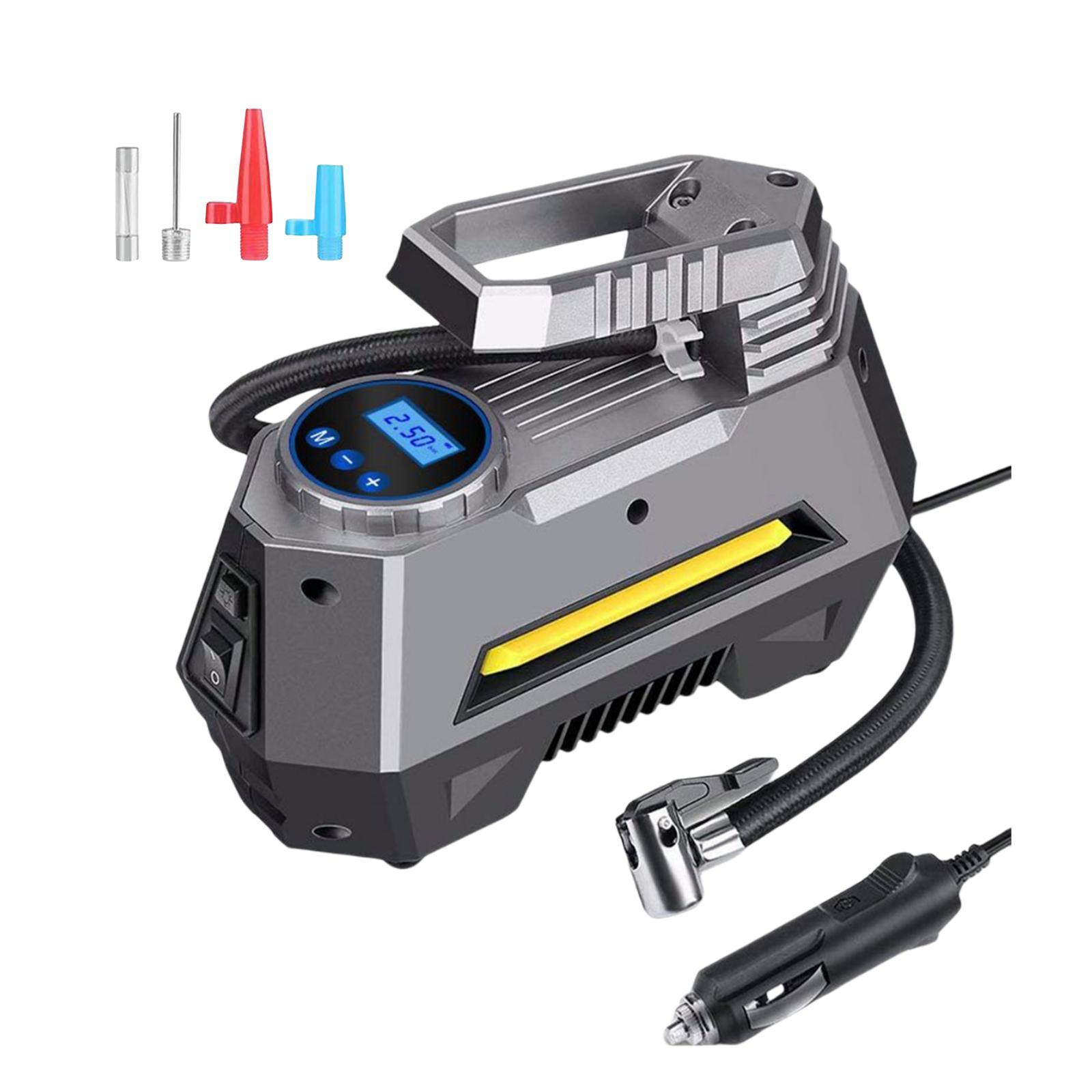25L/Min Air Compressor Tire Inflator with LED Light for Bicycle Car Tire