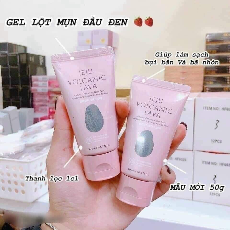 Gel Lột Mụn Jeju Volcanic Lava Lột Mụn Đầu Đen Mũi Giảm Mụn Cám Se Khít Lỗ Chân Lông Hàn Quốc(Mẫu Mới)