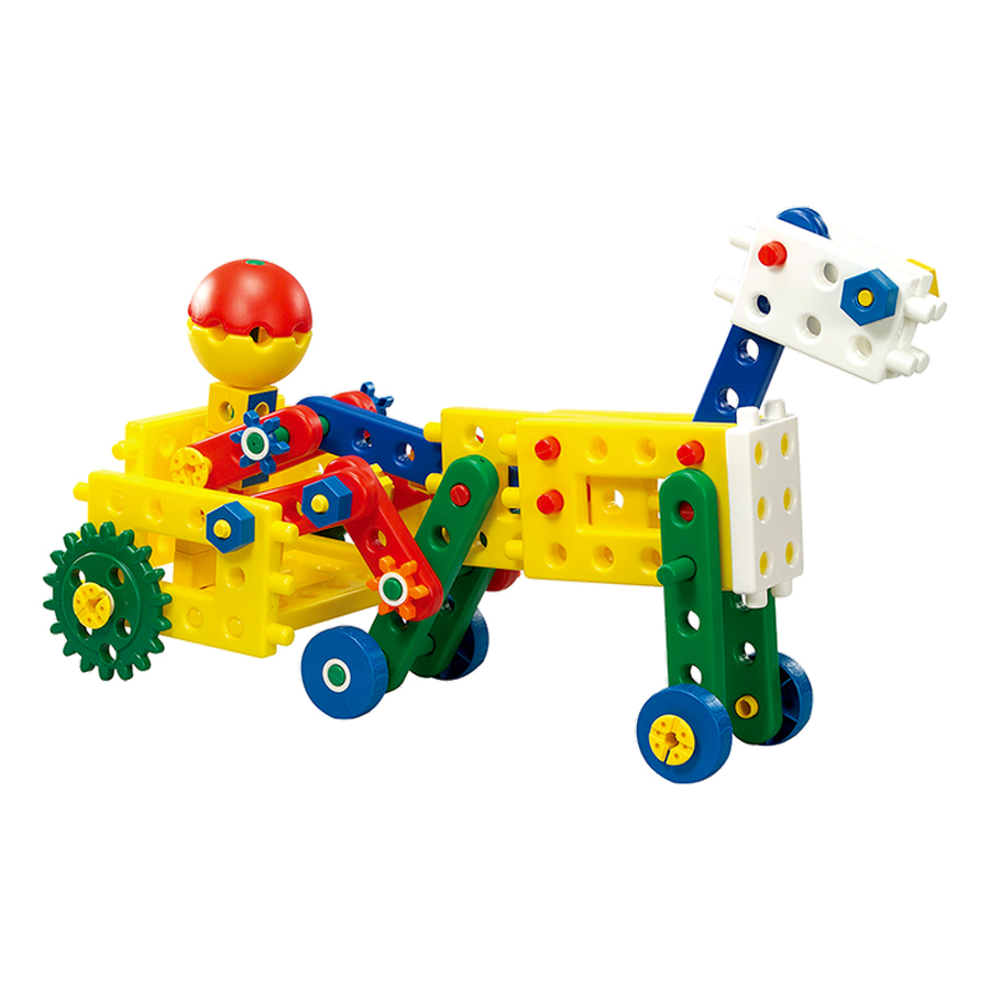 Đồ Chơi Xếp Hình Gigo Toys Hộp Bánh Răng Ma Quái - Junior Engineer - Magic Gears 7461P (110 Mảnh Ghép)