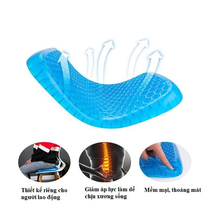 Đệm ghế ngồi ô tô, văn phòng làm mát thoáng khí, lót ghế 3D tổ ong thoát khí dùng