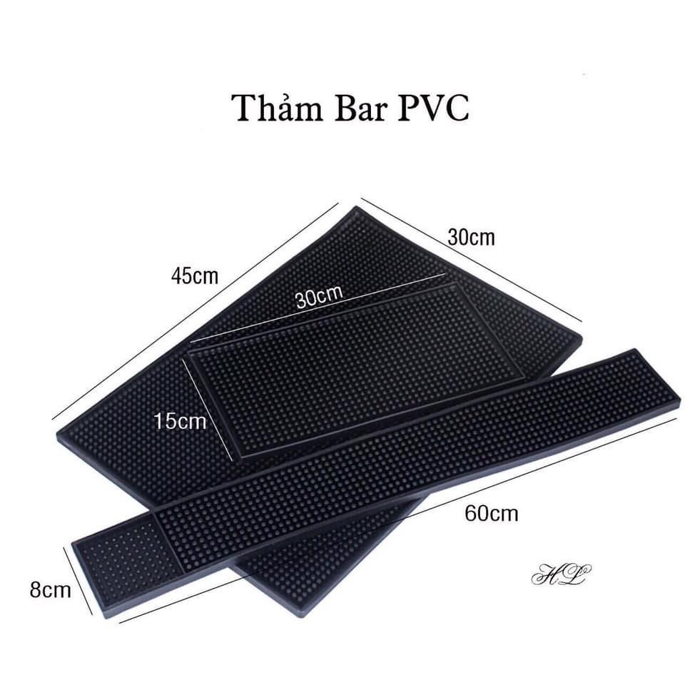 Thảm lót quầy bar cao su trải sàn pha chế siêu bền cao cấp úp ly 30x45cm