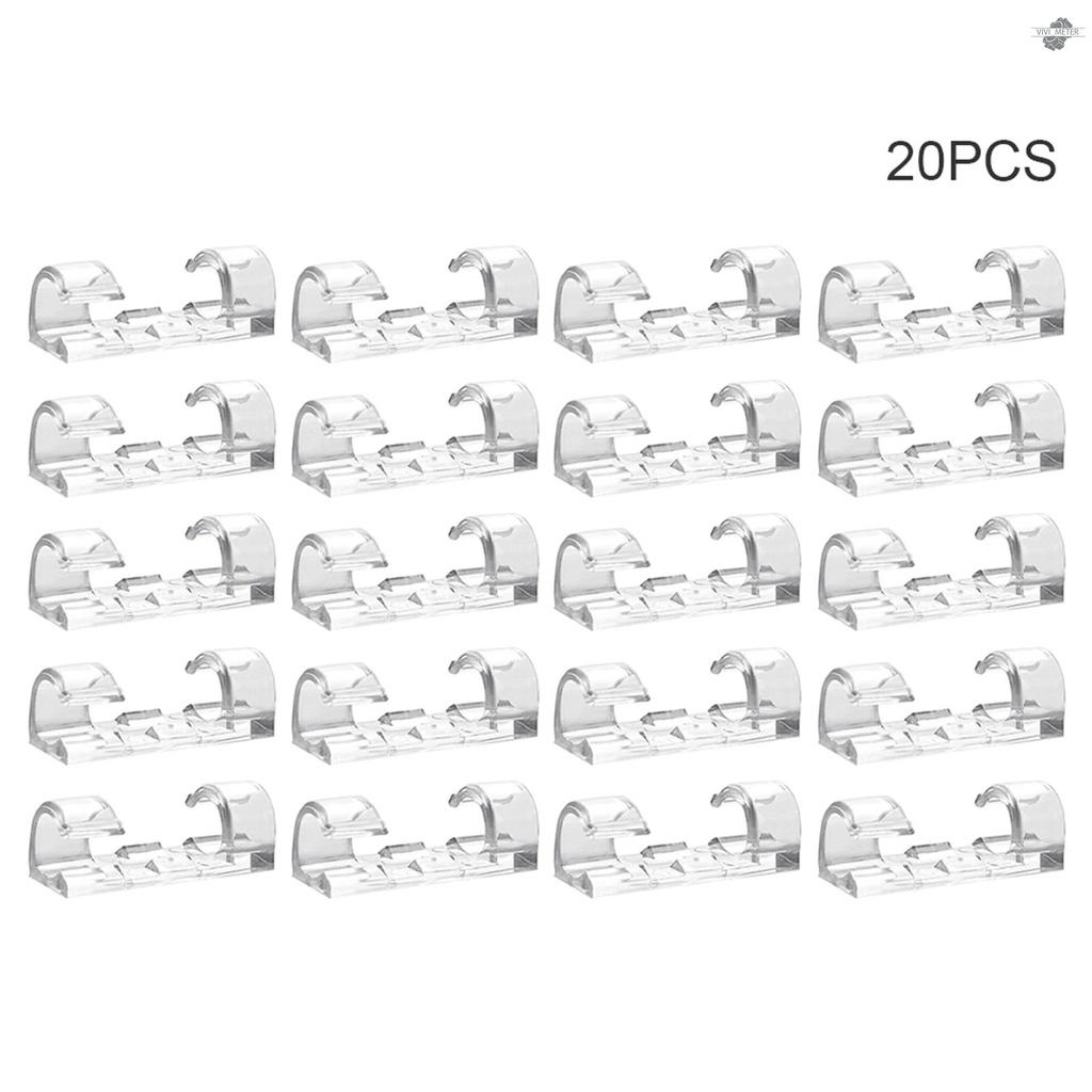 Set 20 Giá Đỡ Dây Cáp Tự Dính Tiện Lợi
