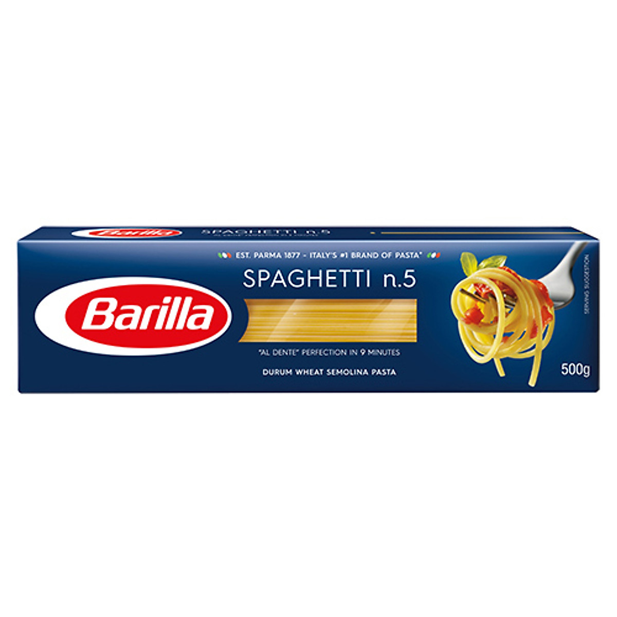 Mì Barilla Sợi Hình Ống Sợi Vừa Số 5 Spaghetti