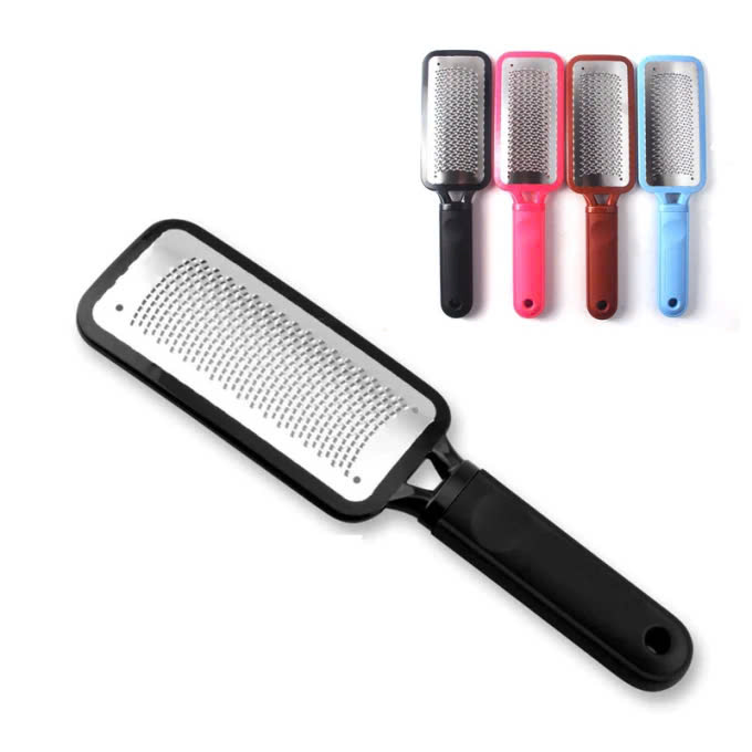 Dụng Cụ Mài Chà Gót Chân Tẩy Da Chết Inox vân xịn sò Cây Chà Gót Inox