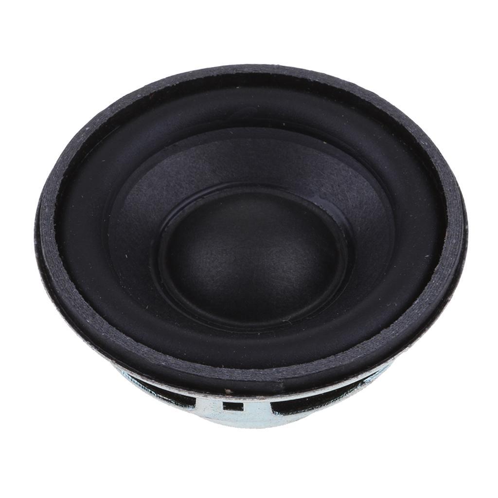 2X 45mm 4Ohm 5W Full Range Audio Speaker Round Loudspeaker 16 Rubber Edge