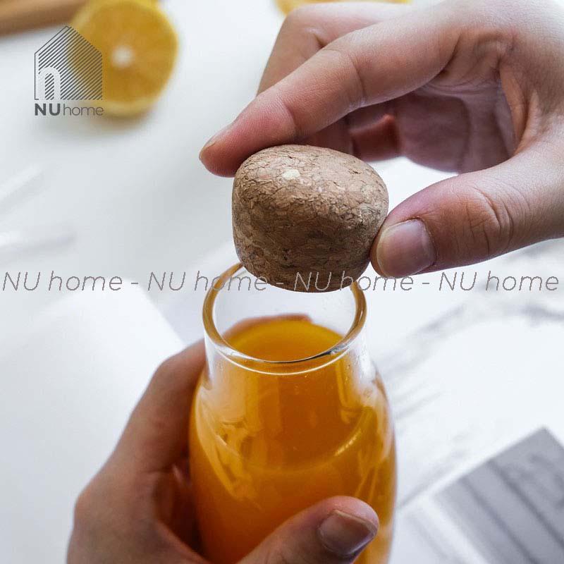 nuhome.vn | Hủ thuỷ tinh nắp bần - Subi, lọ thuỷ tinh đựng đa năng, đựng đồ uống nước ép và gia vị cho bếp