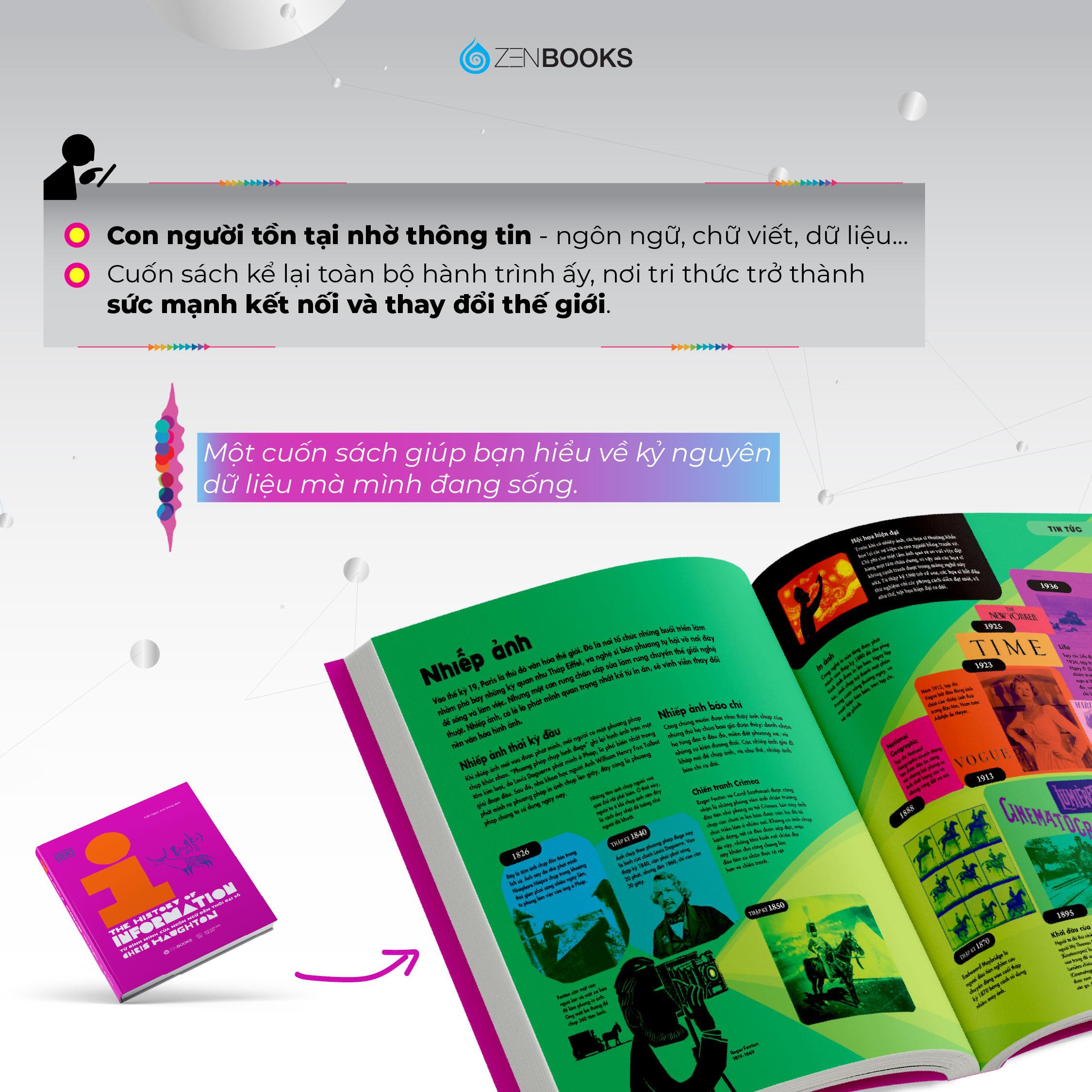 Sách - Lịch Sử Thông Tin - The History Of Information - Từ Bình Minh Của Ngôn Ngữ Đến Thời Đại Số - Bìa Cứng