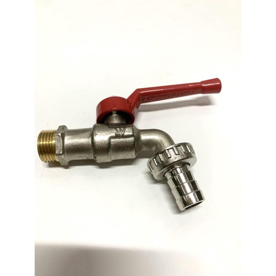 Vòi Hồ , Vòi Rửa Tay, Vòi Máy Giặt SanWa Thân Đồng Đít Đồng 21mm và 27mm
