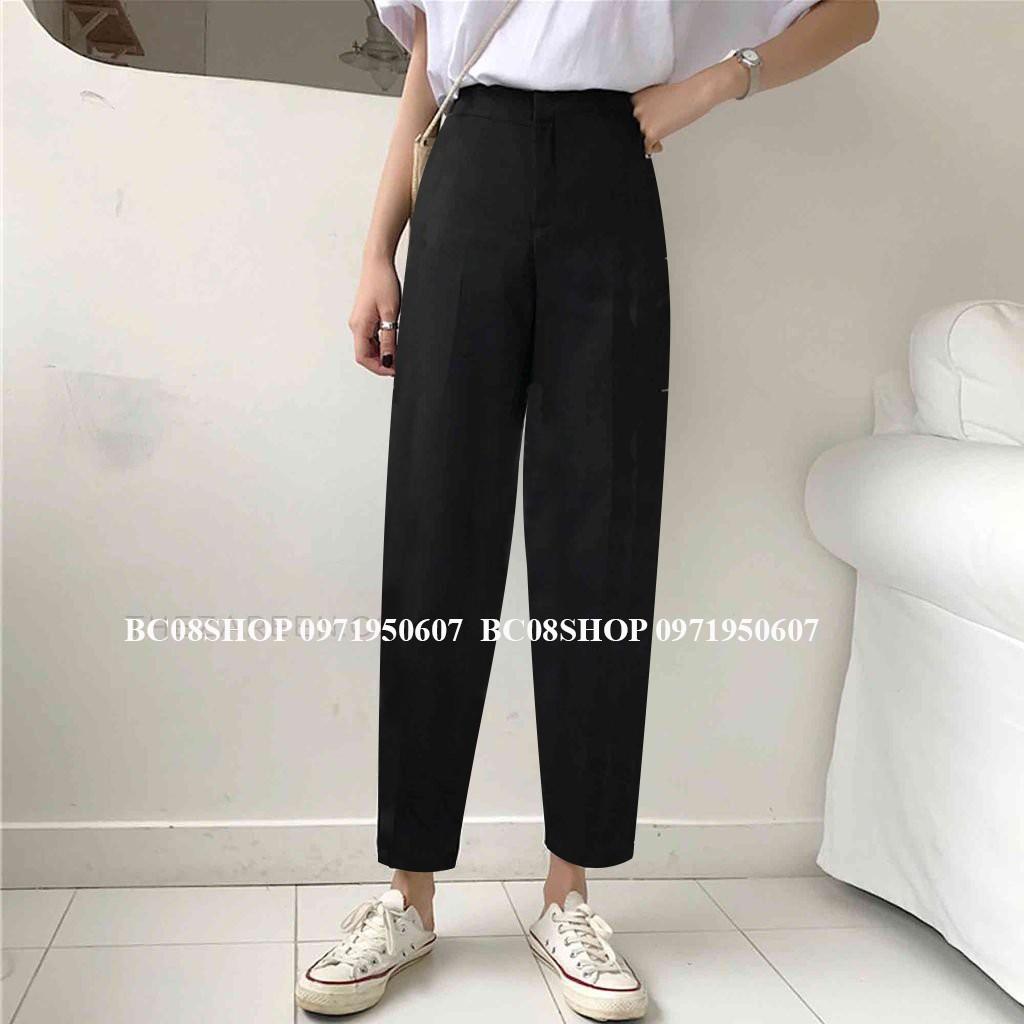 Quần Tây Baggy Lưng Cao Dáng thụng Basic có size 1HIT_UNISEX