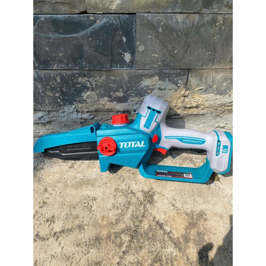 MÁY CƯA XÍCH MINI KHÔNG CHỔI THAN DÙNG PIN 20V (KHÔNG KÈM PIN &amp; SẠC) TGSLI2066 TOTAL -HÀNG CHÍNH HÃNG