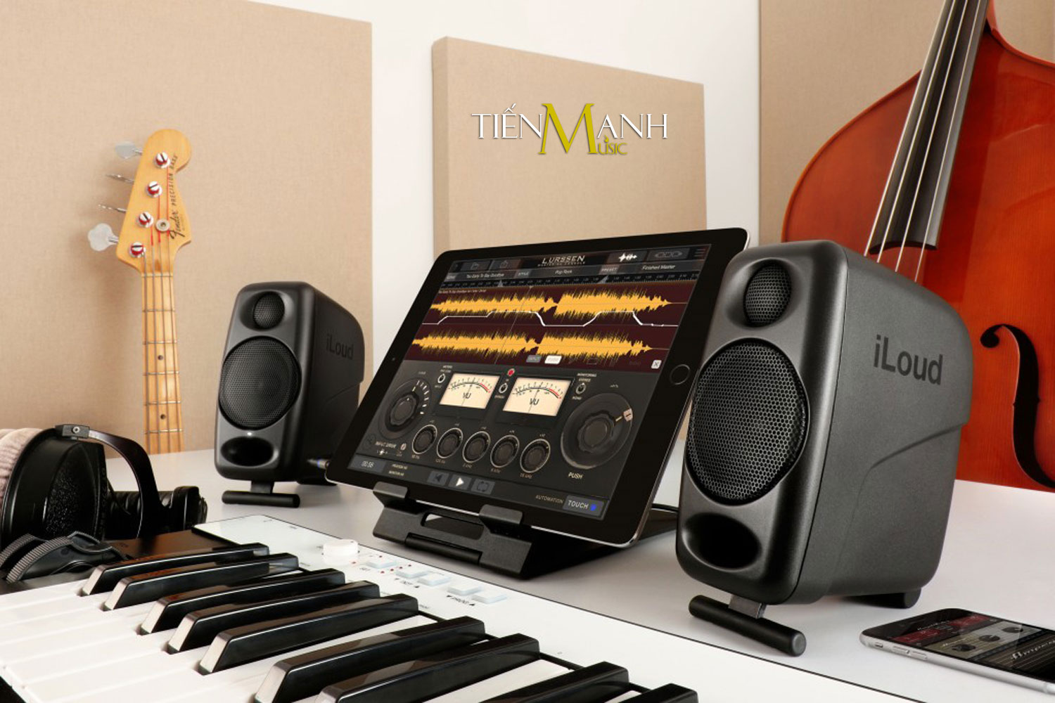 Loa Kiểm Âm Nghe Nhạc IK Multimedia iLoud Micro Monitor Speaker Hàng Chính Hãng - Kèm Móng Gẩy DreamMaker