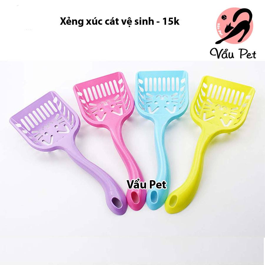 Xẻng xúc cát vệ sinh cho mèo - xẻng hốt cát dọn vệ sinh phân cho mèo