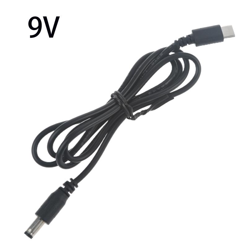 USB C PD đến 9V 12V 15V 20V 5,5x2.1mm Cáp cấp nguồn cho bộ định tuyến máy tính xách tay máy in LED Modem Modem Máy tính T84C