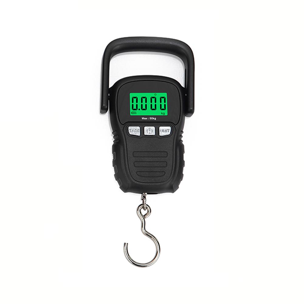 Mini Digital Display with Green Backlight 50kg Portable Weight Hook Lifting Scale Industrial Electronic Crane Scales 5 Units Switchable