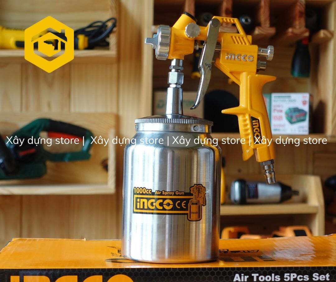 BỘ DỤNG CỤ DÙNG KHÍ 5 MÓN INGCO AKT0051-3 - HÀNG CHÍNH HÃNG