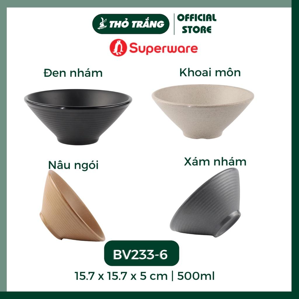 Tô nhám nhựa melamine có vân cao cấp Superware Thái Lan