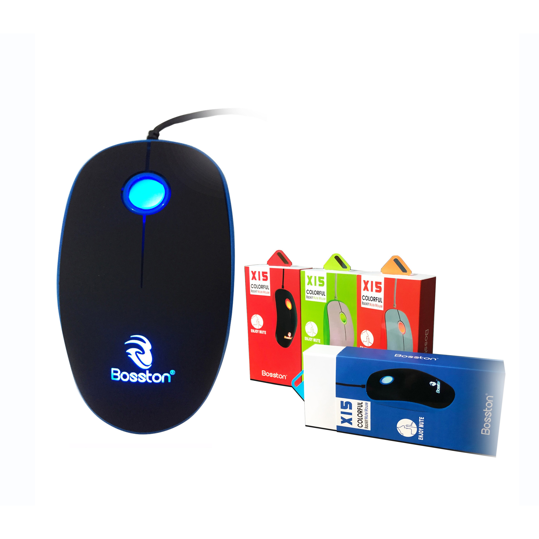 Chuột Quang Có Dây Mouse Bosston X15 - HÀNG CHÍNH HÃNG