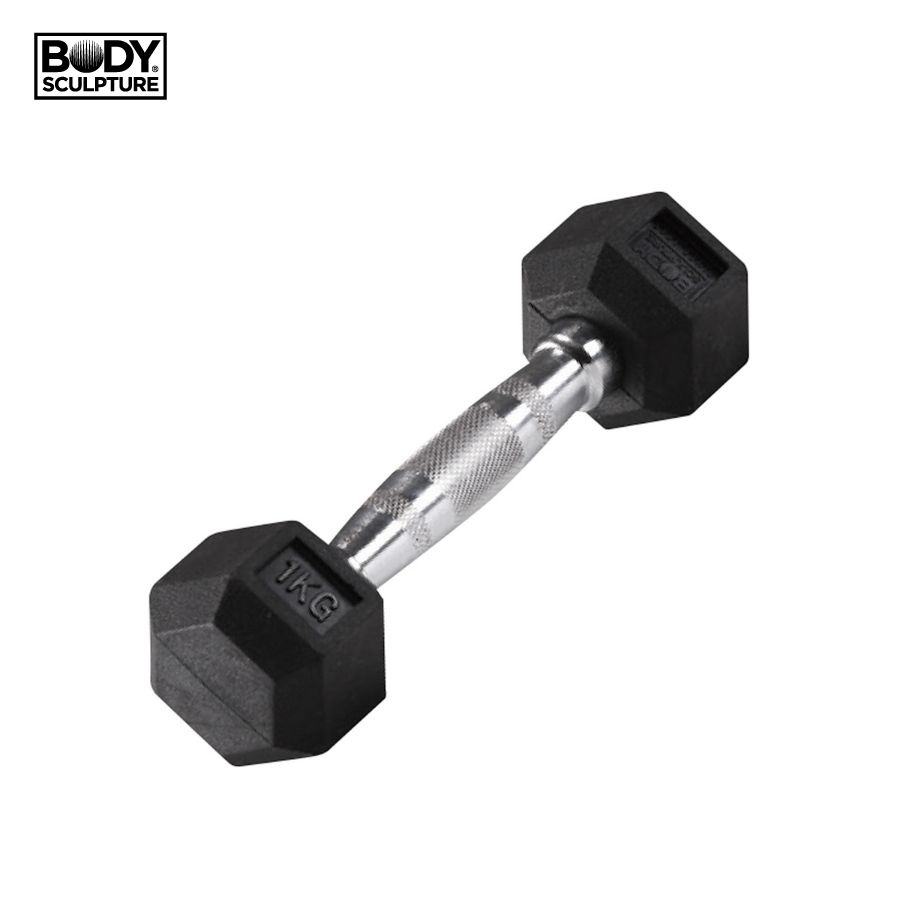 Tạ tập gym lục giác 1kg unisex Body Sculpture - BW-460-1KG