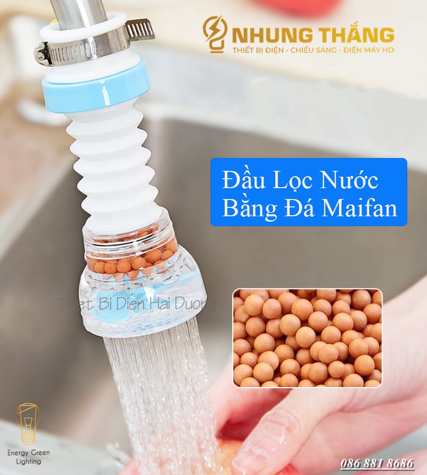 Đầu Lọc Nước Trực Tiếp Tại Vòi 6 Tầng Lọc Thế Hệ Mới - Lọc Nước Mini 6 Tầng Có Co Tăng Giảm Gắn Được Mọi Loại Vòi - Có Video