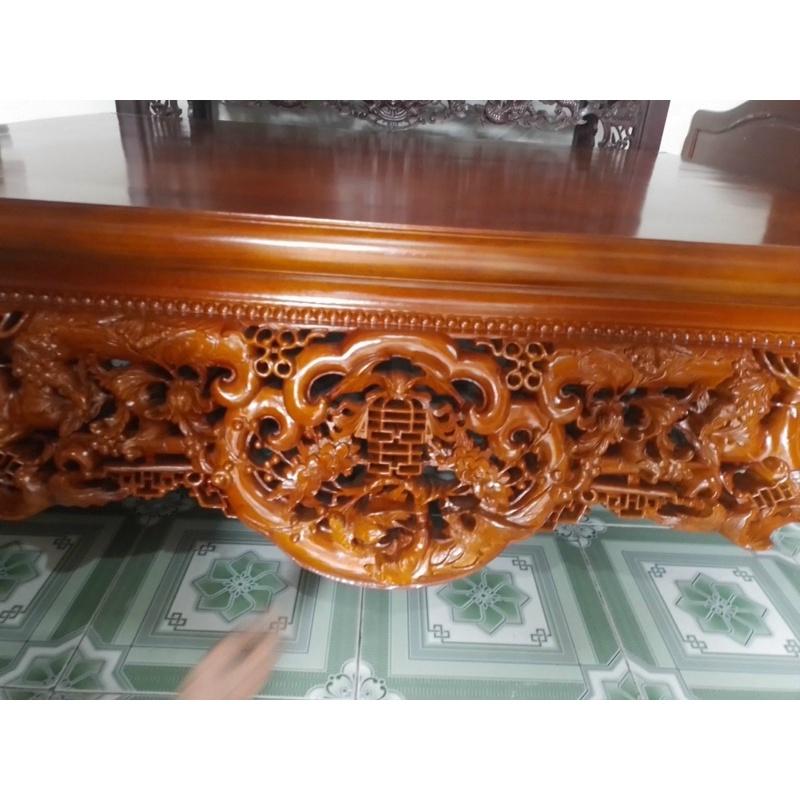 sập ngồi gỗ gụ lào 160x200cm