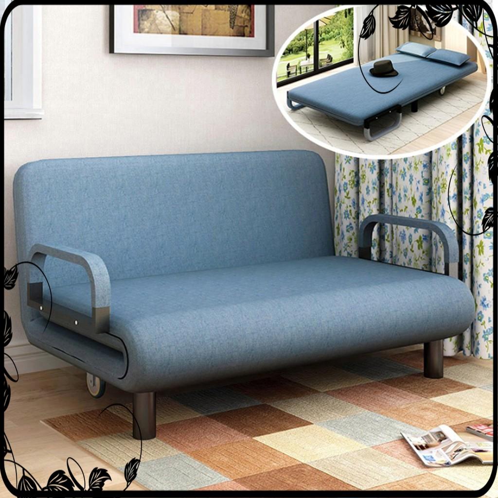 Sofa giường gấp gọn 120cm - Ghế phòng khách kiêm giường đa năng