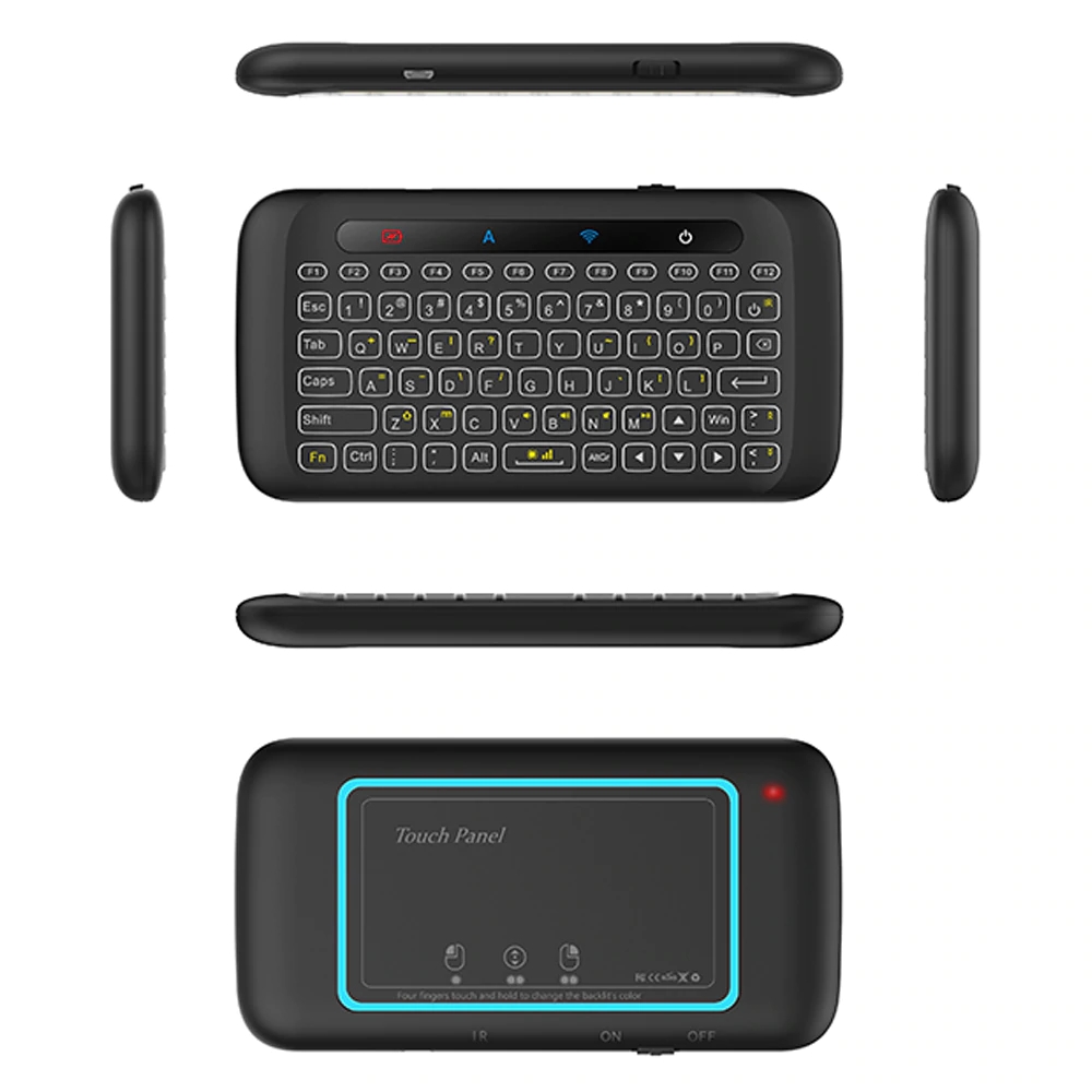 Bàn phím không dây mini có trackpad cho SmartTV, TVbox, Android OS, Laptop, Máy tính H20 Mai Lee - Hàng chính hãng