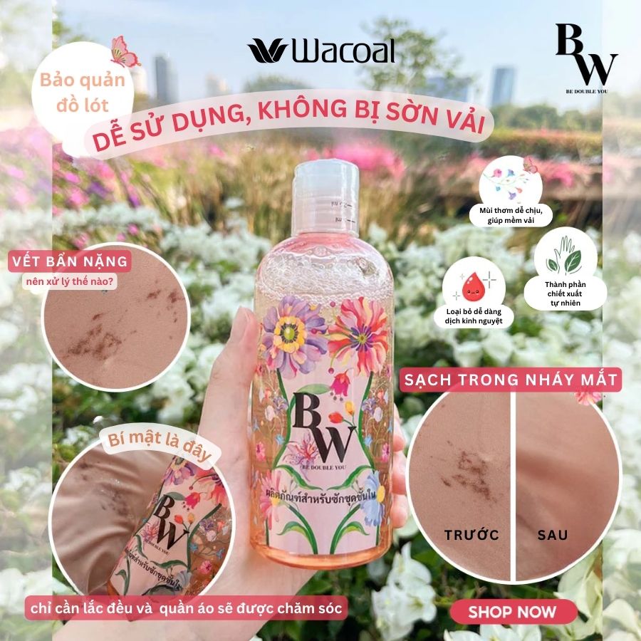 Nước giặt đồ lót chuyên dụng Wacoal BW IWL6A04 - 250ml