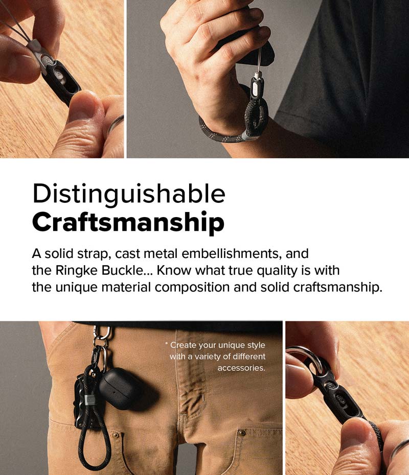 Dây đeo RINGKE Rope Hand Strap - Hàng Chính Hãng