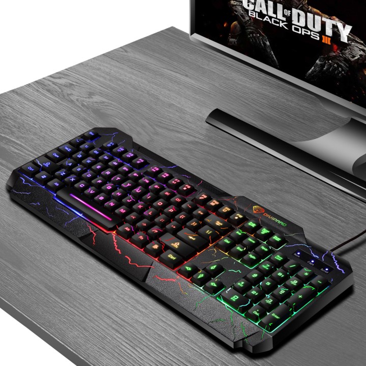 Bàn phím giả cơ GK-60 chuyên game cso led 7 màu cực đẹp kiểu dáng cực chất