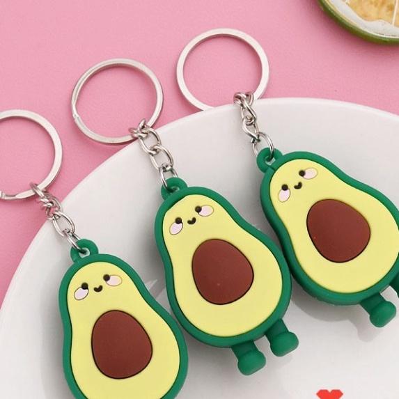 Móc khóa trái bơ dễ thương-Móc khóa hình bơ dễ thương, móc khóa bơ-Móc khóa quả bơ mẫu 2