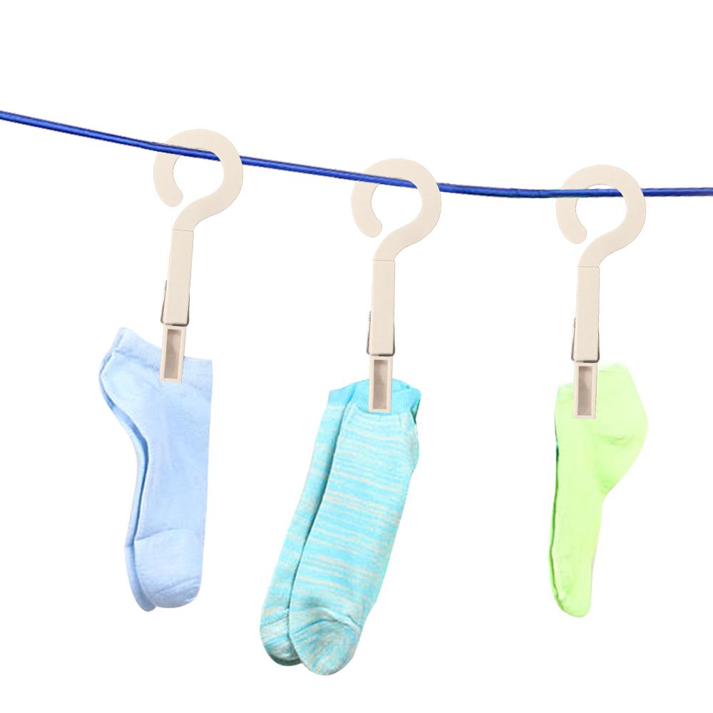 4 Cái Móc Treo Quần Áo Bằng Nhựa Gọn Nhẹ Tiện Dụng Mang Theo Du Lịch