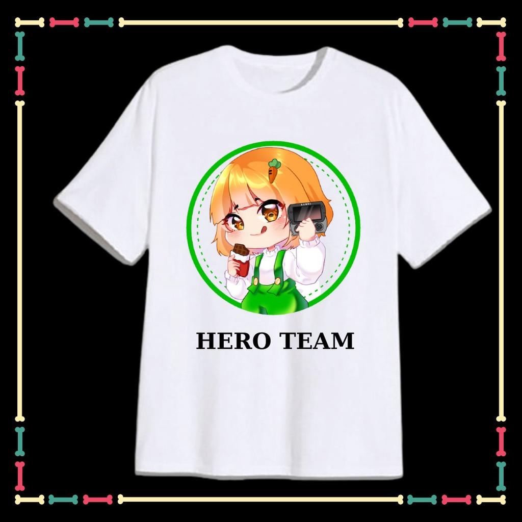 Áo thun ngắn tay cổ tròn cho trẻ em hit hot mẫu HERO TEAM đủ size áo đủ màu sắc