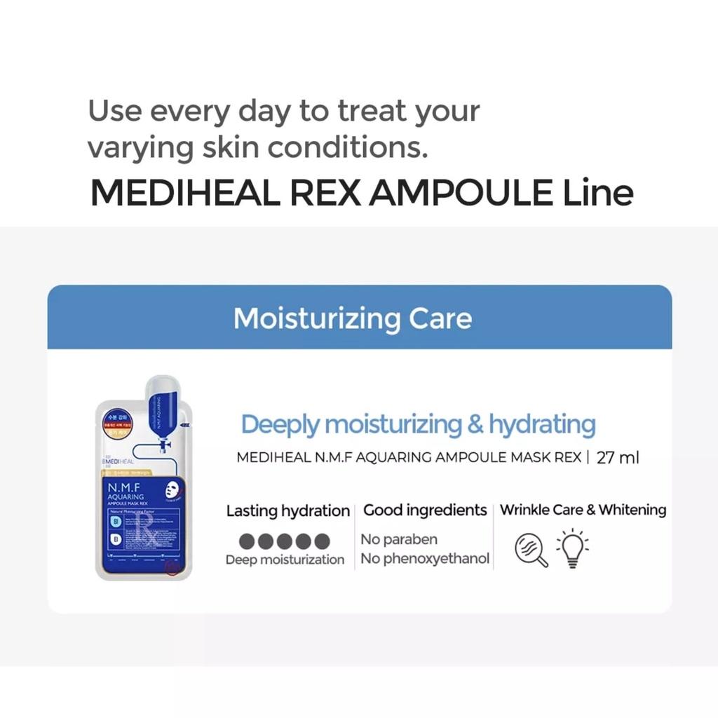Mặt Nạ Mediheal N.M.F Aquaring Ampoule Mask Cấp Ẩm Cho Da 27ml