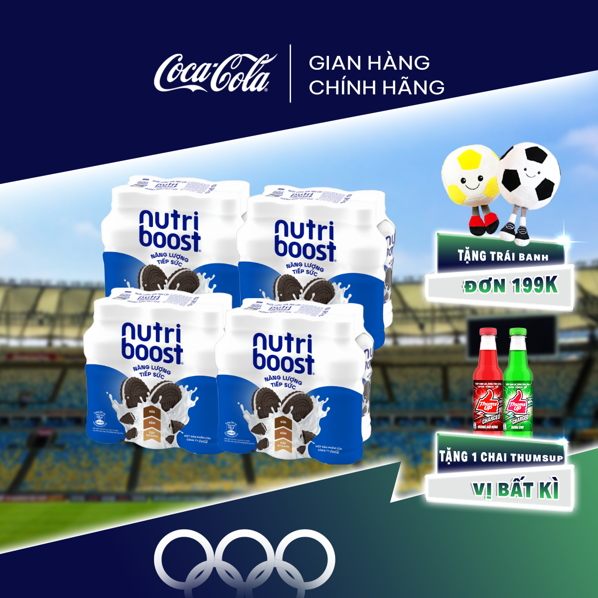 Lốc 24 Chai Thực phẩm bổ sung Nước uống sữa trái cây Nutriboost hương bánh quy kem 297ml/Chai Coca-Cola Official Store