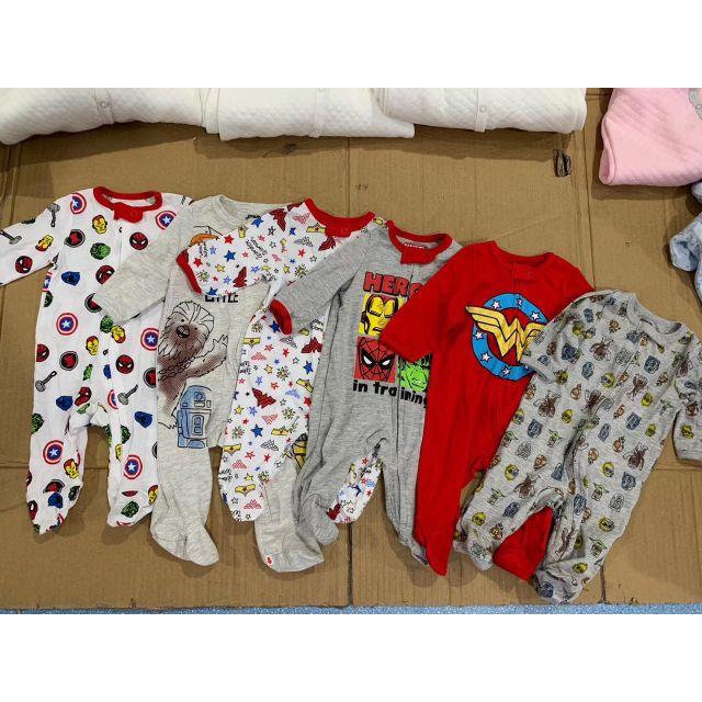 Body liền tất kéo khoá xuất dư chất cotton mỏng mềm NB-9m