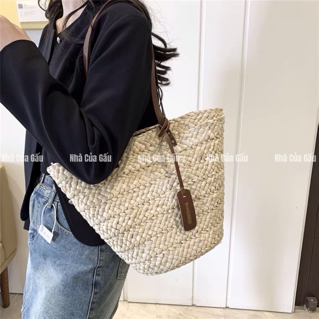 Túi cói dây da mẫu mới bao xịn bao đẹp luôn