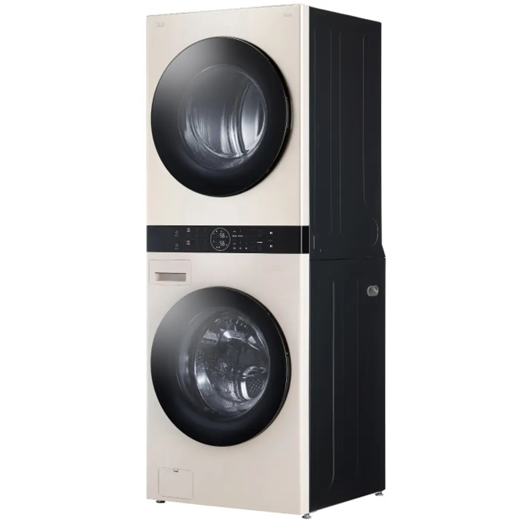 Tháp giặt sấy LG WashTower Inverter giặt 14 kg - sấy 10 kg WT1410NHE - Hàng Chính Hãng - Giao HCM