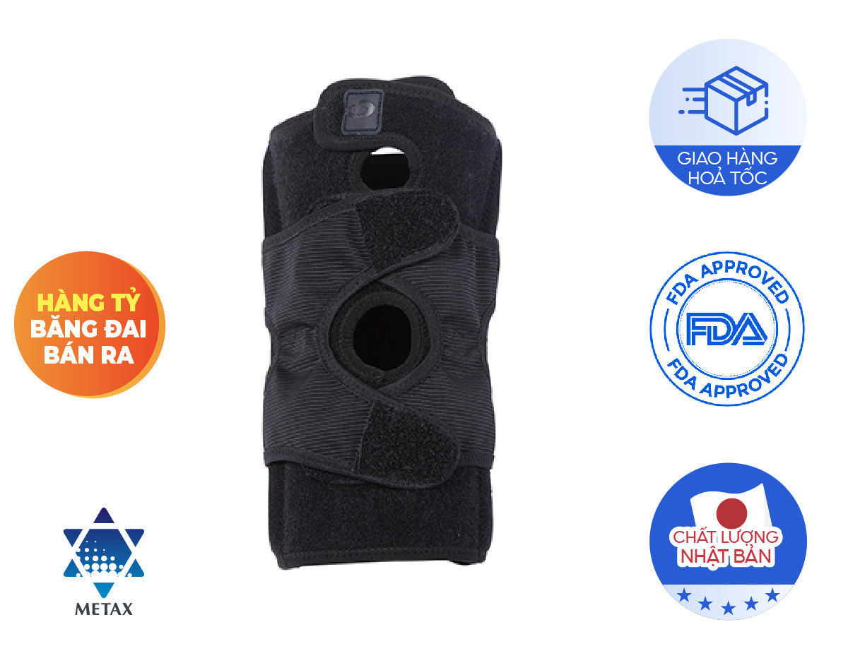 Đai Định Hình Đầu Gối Loại cứng Phiten Metax Supporter Knee Firm AP232003/AP232004/AP232005