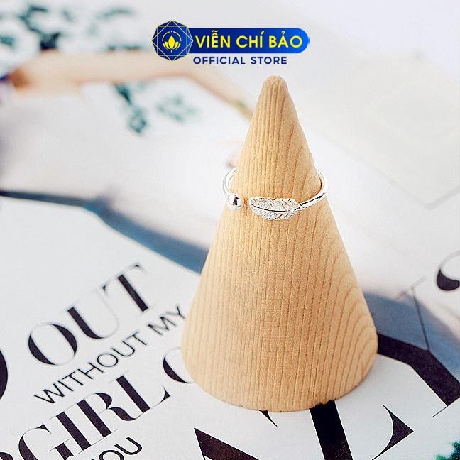 Nhẫn bạc nữ lông vũ loại nhỏ chất liệu bạc 925 thời trang phụ kiện trang sức nữ thương hiệu Viễn Chí Bảo N400129
