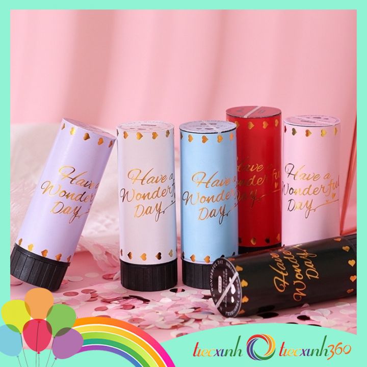 Ống phụt giấy Confetti Popper (màu ngẫu nhiên)