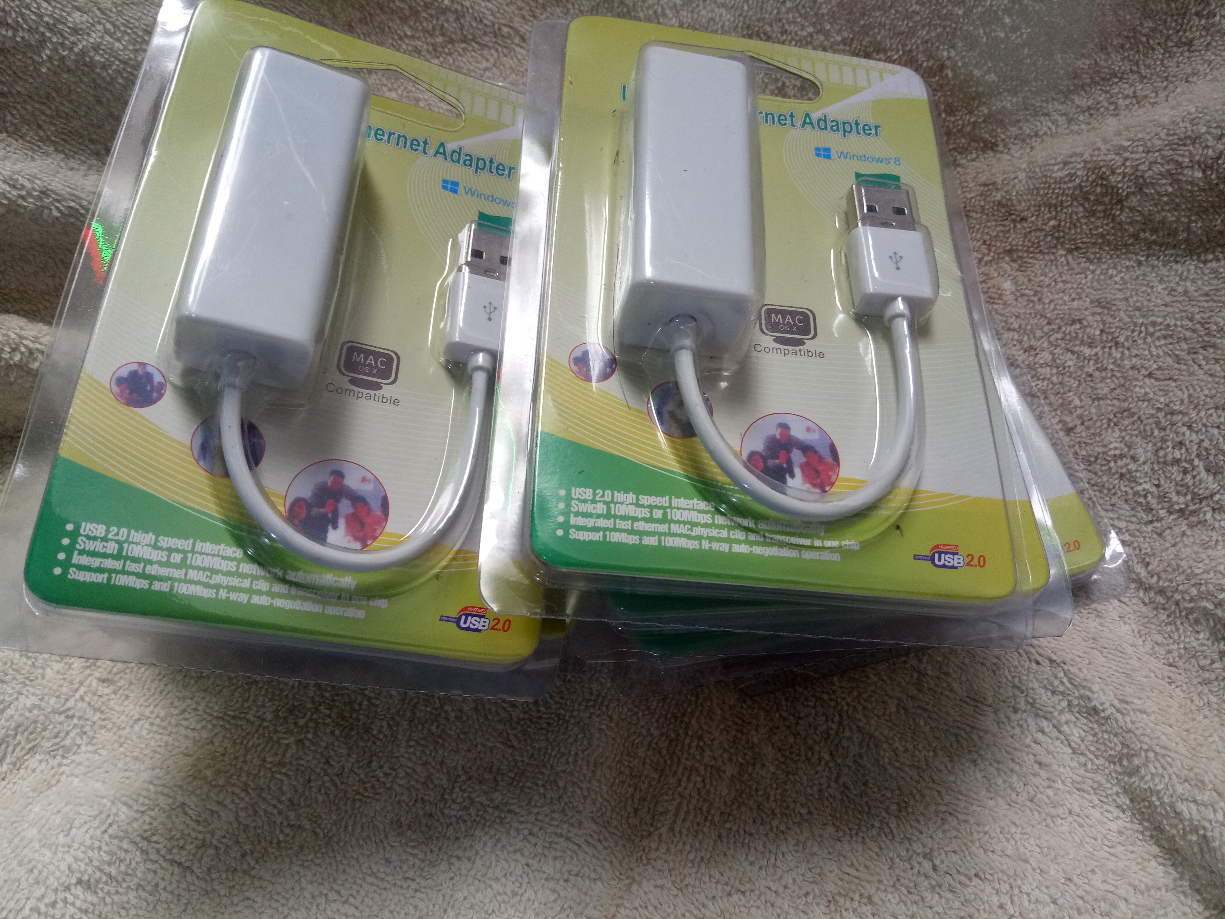 Cáp USB to LAN - Cáp nối từ cổng USB ra cổng mạng LAN - Cáp usb to LAN có dây, màu trắng - Hàng chính hãng