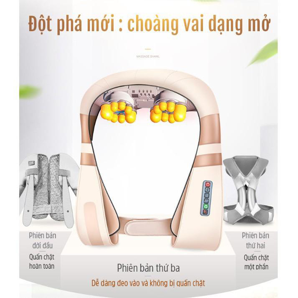 Máy Massage Cổ, Vai Gáy 6 Chức Năng Đi Kèm Công Suất 24W JKR-P1