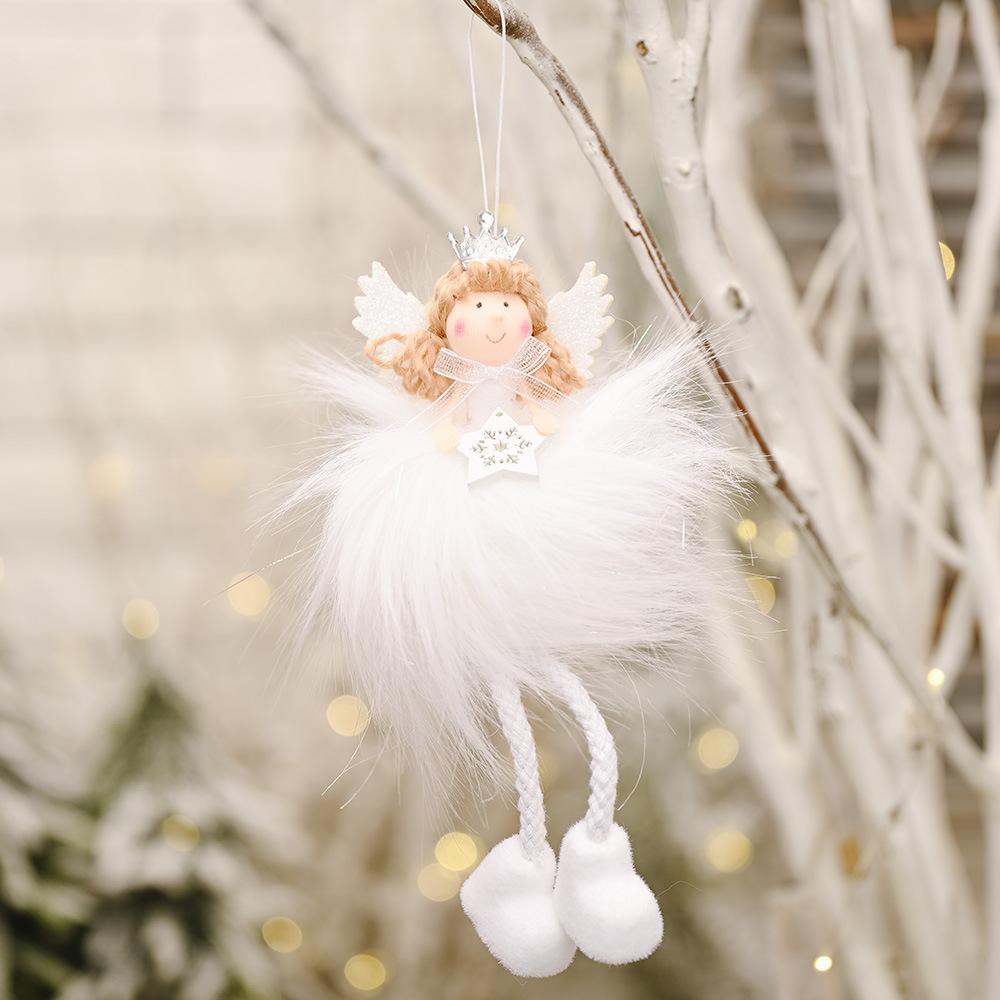 Búp Bê Thiên Thần Nhồi Bông Trang Trí Cây Thông Giáng Sinh