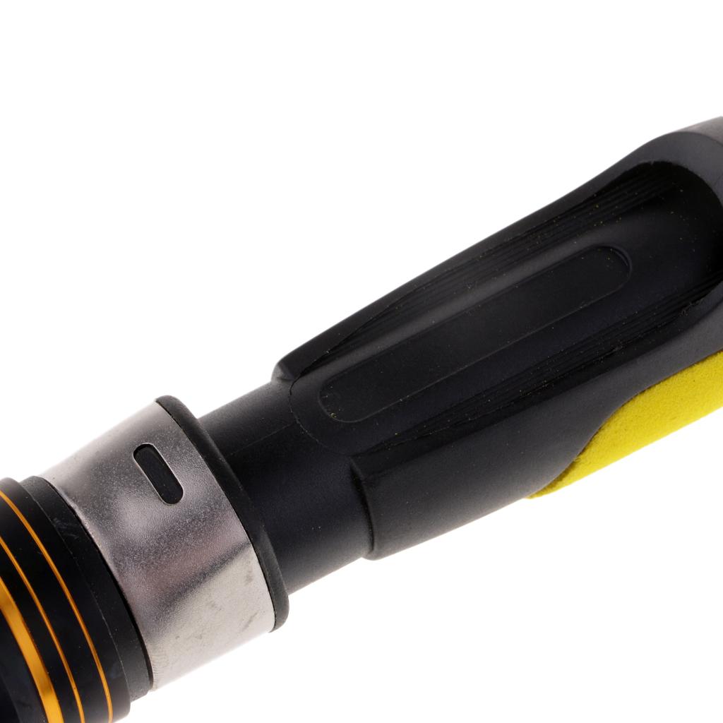EVA Handle Split Grip Spinning Fishing Reel Seat for Rod Building DIY Yellow