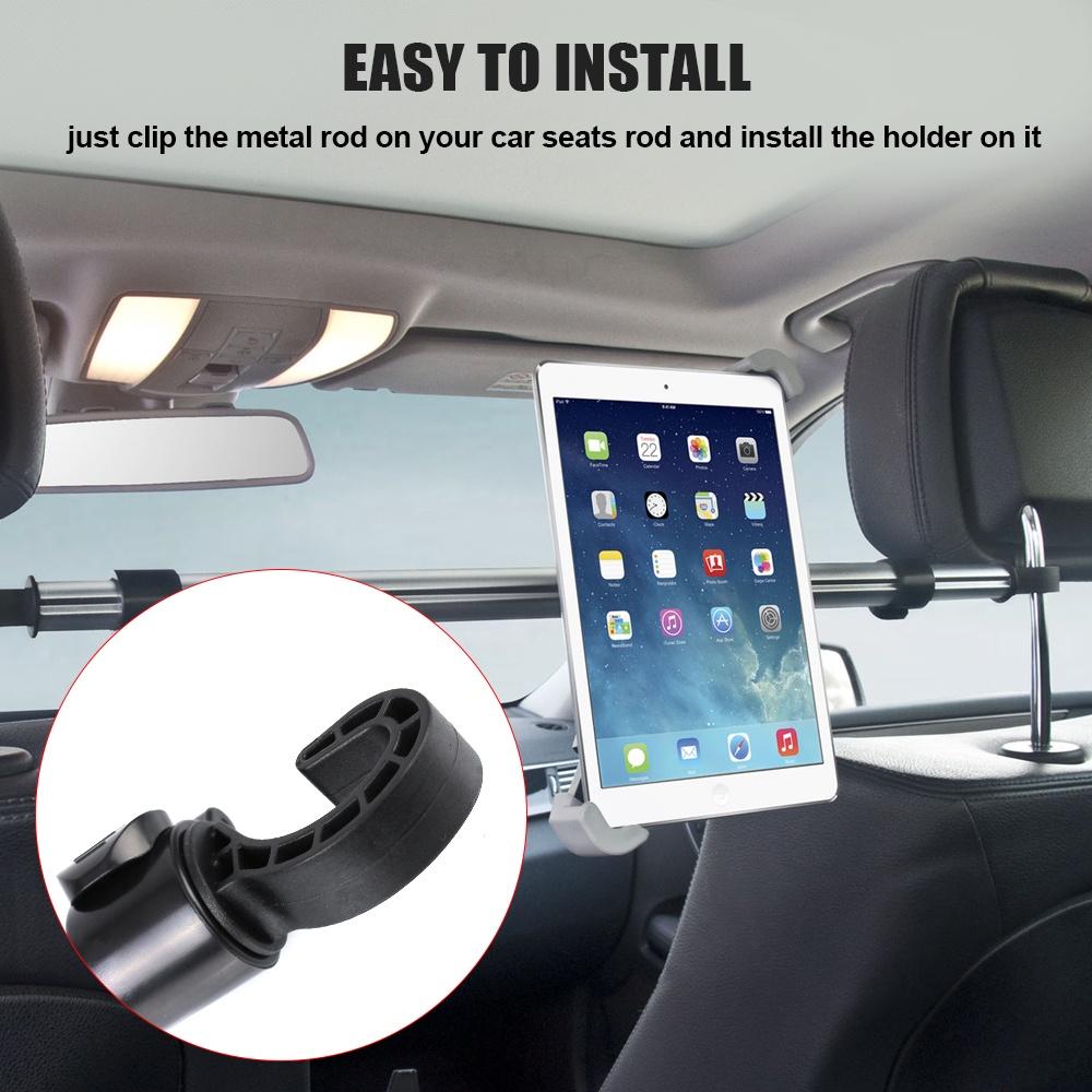 Giá đỡ máy tính bảng 7-11 Inch gắn ghế ngồi xe hơi thông dụng cho Ipad Xiaomi Samsung