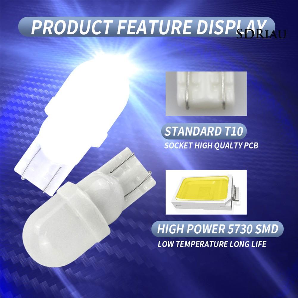 10 Bóng Đèn Led T10-2Smd Siêu Sáng Cho Xe Hơi