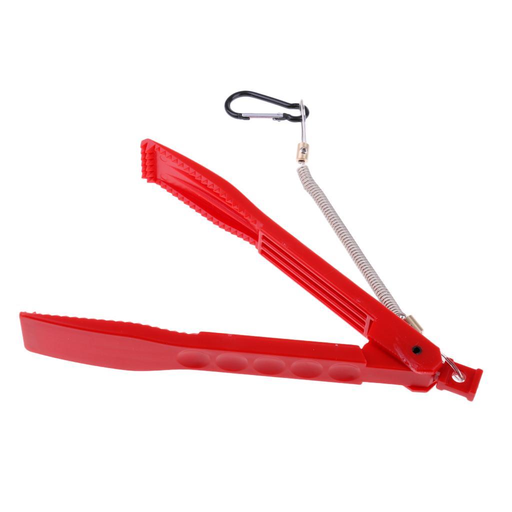 Plastic Fishing Gripper 8.7" Fish Lip Grip Pliers Grabber Keeper Holder with Lanyard