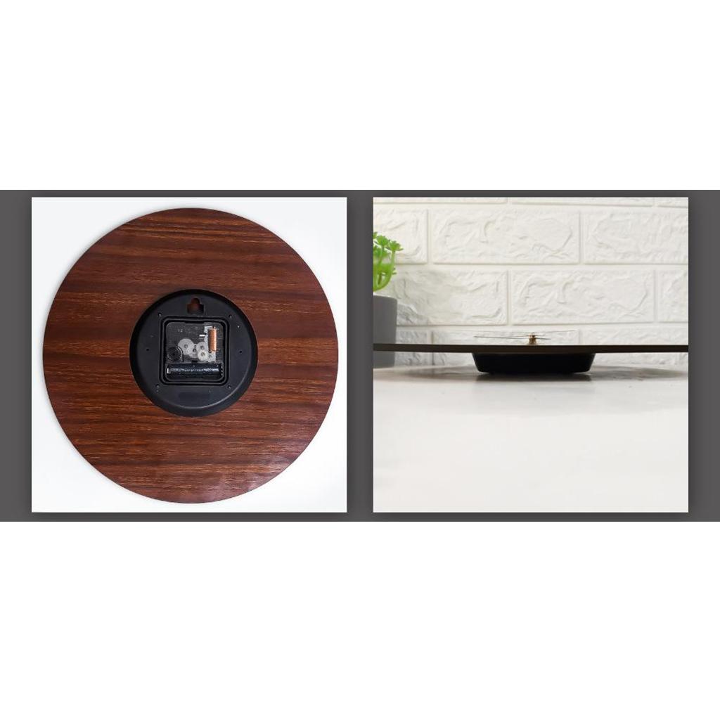 Luminous Wall Clock - 12'' Non-Ticking Silent Clock with Night Light - Large Decorative Wall Clock for Kitchen Office Bedroom