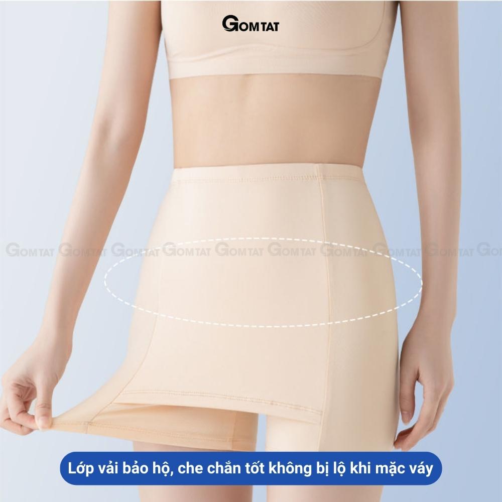 Quần mặc váy chống lộ GOMTAT chất su thoáng mát thiết kế hai lớp co giãn không cuộn không hằn - QUANBAOHO-V01