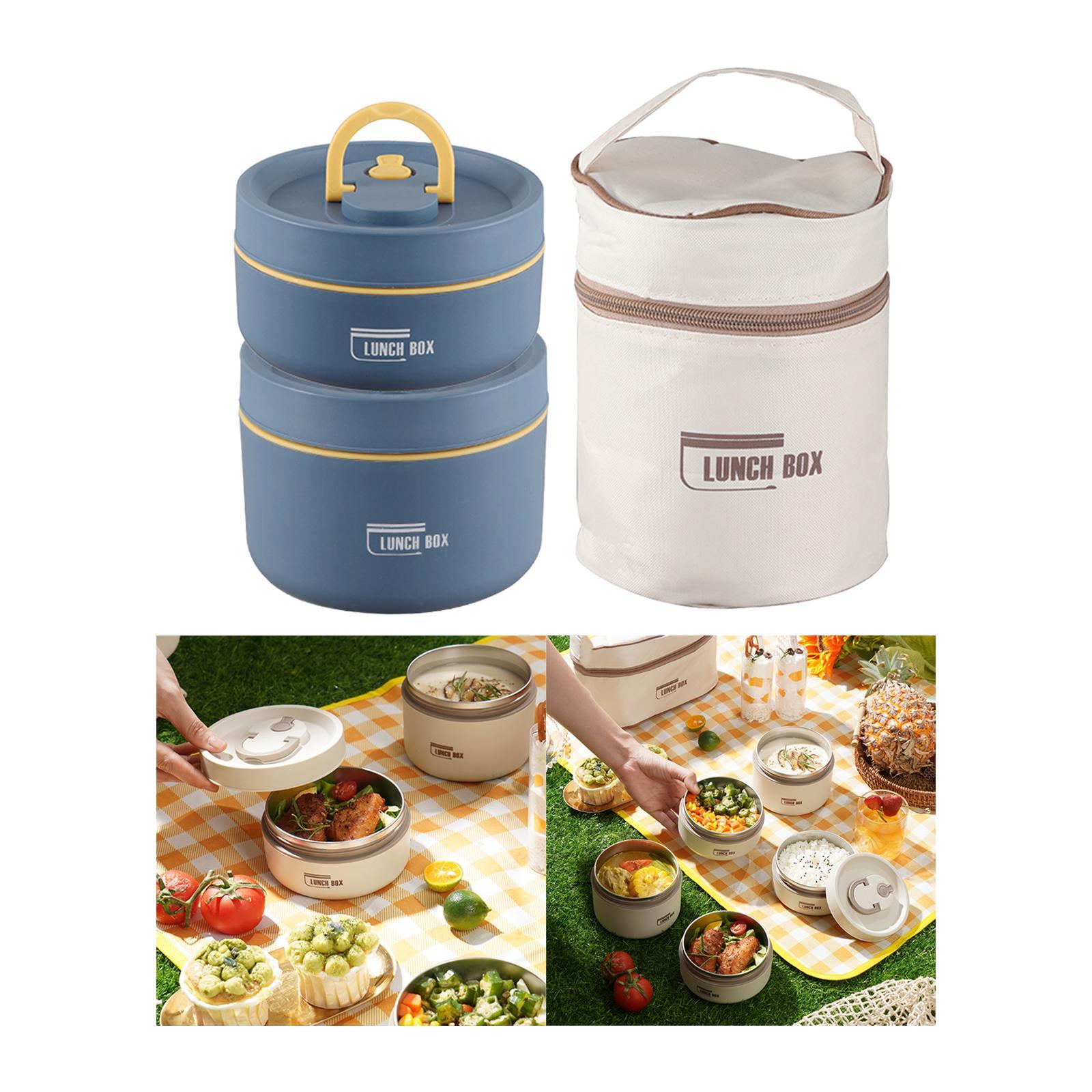 Lunch Box Set Portable Airtight Lid Lunchbox Insulated Food Lunch Container